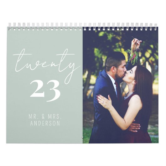 Script Calligraphy Newly Wed Foto Calendar | Größe Kalender (Titelbild)