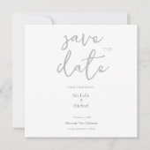 Script Calligraphy Wedding Modern Save the Date (Vorderseite)