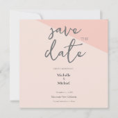 Script Calligraphy Wedding Modern Save the Date (Vorderseite)
