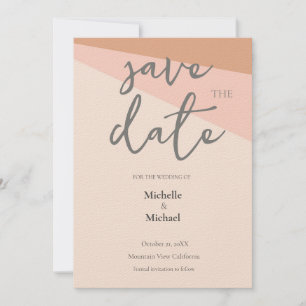 Script Calligraphy Wedding Modern Save the Date Einladung