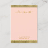 Script Chic Rose Gold Schmuck Earring Display Visitenkarte (Vorderseite)