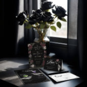 Script Coffin Foto Gothic Halloween Hochzeit Dankeskarte