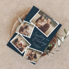 Script Collage Religious Magnetic Christmas Card Magnetkarte