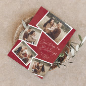 Script Collage Religious Magnetic Christmas Card Magnetkarte