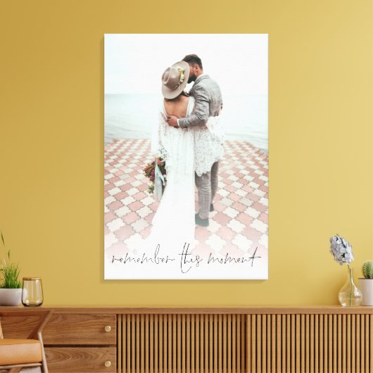 Script Couple Foto erinnern Sie sich an diesen Mom Leinwanddruck (Insitu (Wohnzimmer))