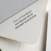 Script Couple Personal Office-Rücksendeadresse Permastempel