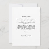 Script Danke für die Hochzeit Foto-Karte (Rückseite)