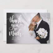 Script danke Ihnen so viel Gold Hearts Hochzeitssz (Vorderseite)