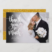 Script danke Ihnen so viel Gold Hearts Hochzeitssz (Vorne/Hinten)