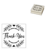 Script Dankeschön, Custom Business and Site Gummistempel (Stempel)