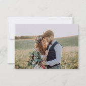 Script Dankeschön Foto Hochzeit Dankeschön Karte (Rückseite)