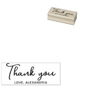 Script Dankeschön Name Selbstfarbige Briefmarke Gummistempel (Stempel)