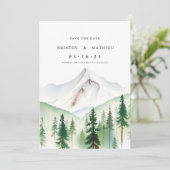 Script Digital Mountain Save The Date (Stehend Vorderseite)