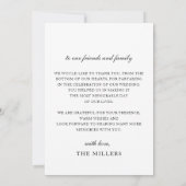 Script Elegant Handwritten Foto Wedding Th Dankeskarte (Rückseite)