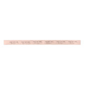 Script Elegant Vielen Dank Rose Gold Custom Satinband (Vorderseite)