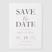 Script Elegant Wedding Save the Date Pergament Einladungen (Vorderseite)