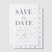 Script Elegant Wedding Save the Date Pergament Einladungen (Versetzt (Einladung))