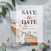 Script Elegant Wedding Save the Date Pergament Einladungen