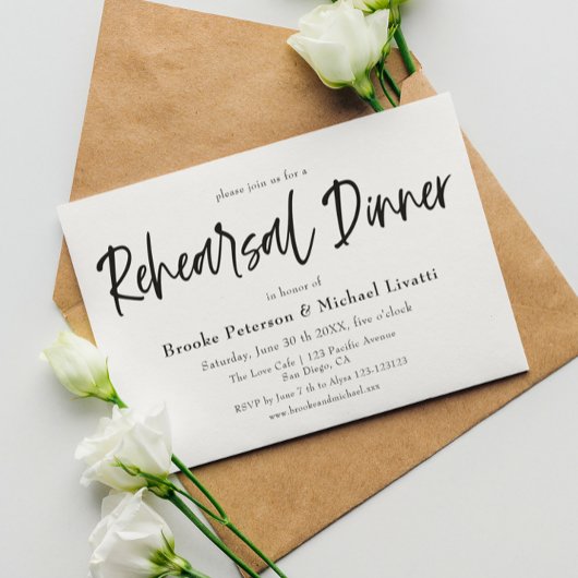 Script Elegante Probe Dinner Einladung