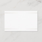 Script Eleganter Beruflicher Schlichter Silbereffe Visitenkarte (Rückseite)