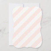 Script Eleganter Gold Glitzer Rosa Strippenhochzei Einladung (Rückseite)