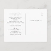 Script Es ist ein Foto für die Geburtshilfe eines  Postkarte (Rückseite)