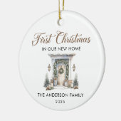 Script First Christmas At Our New Home Keramik Ornament (Links)