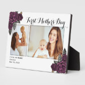 Script First Mother's Day Foto Fotoplatte (Seite)