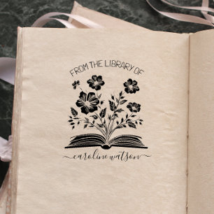 Script Floral Buch aus der Bibliothek von   Gummistempel