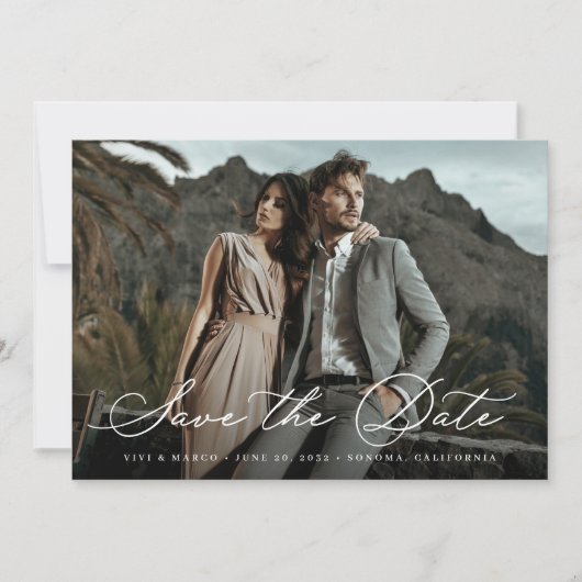 Script Flow | Photo Wedding Save The Date (Vorderseite)