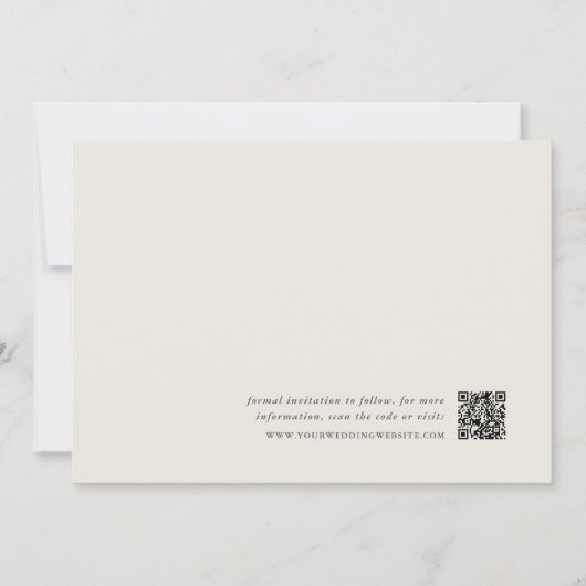 Script Flow | Photo Wedding Save The Date (Rückseite)