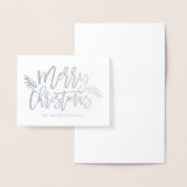 Script Foil Frohe Weihnachtskarte Folienkarte (Anzeige)