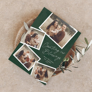 Script Foto Collage Religiöse Weihnachten Magnetkarte