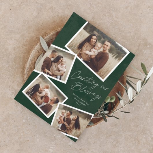 Script Foto Collage Religiöse Weihnachten Magnetkarte