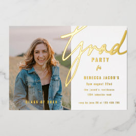 Script Foto Grad Party Einladung