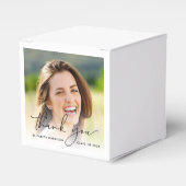 Script Foto Graduation Party Vielen Dank Geschenkschachtel (Vorderseite)
