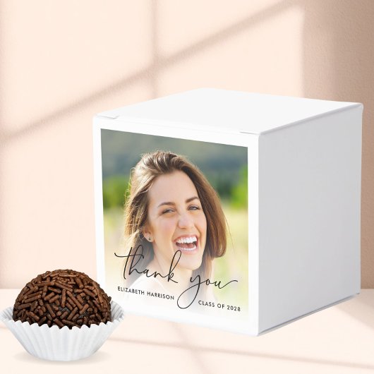 Script Foto Graduation Party Vielen Dank Geschenkschachtel