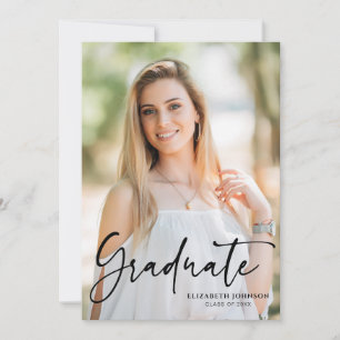 Script-Foto-Graduierungspartei Einladung
