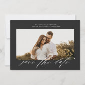 Script Foto Hochzeit speichern Sie das Datum Einla Einladung (Vorderseite)