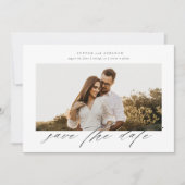 Script Foto Hochzeit speichern Sie das Datum Einladung (Vorderseite)