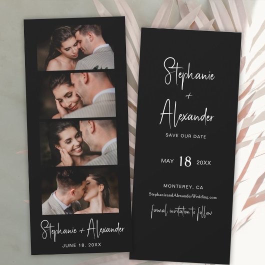 Script-Foto-Stand-Lesezeichen Hochzeit Speichern S Save The Date