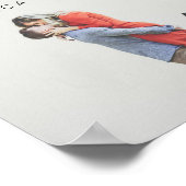 Script Foto Wedding Welcome Sign Poster (Ecke)