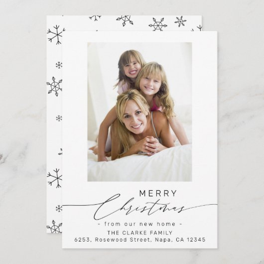 Script Frohe Weihnachten aus unserem neuen Zuhause (Vorne/Hinten)