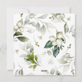 Script Frohe Weihnachten Berry Foto Weihnachtskart (Rückseite)