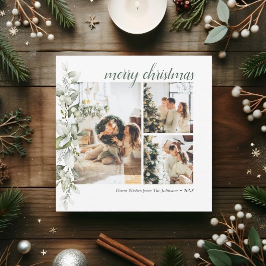 Script Frohe Weihnachten Berry Foto Weihnachtskart