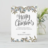 Script Frohe Weihnachten Illustrierte Glocken (Stehend Vorderseite)