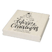 Script frohe Weihnachten mit Liebe, Familie groß Gummistempel (Stempel)