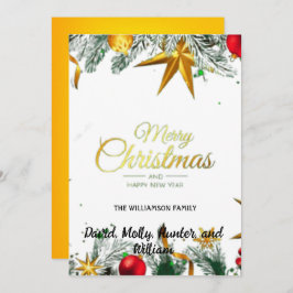 Script Frohe Weihnachts-Weihnachtskarte Feiertagskarte