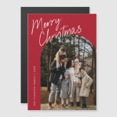 Script Frohe Weihnachtsgeschichte Foto Magnetkarte (Vorne/Hinten)