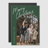 Script Frohe Weihnachtsgeschichte Foto Magnetkarte (Vorne/Hinten)